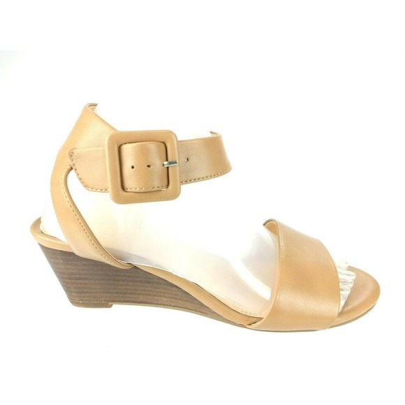 MICHAEL SHANNON RUBY WEDGE HEEL SANDALS SIZE 8.5 - Picture 1 of 6